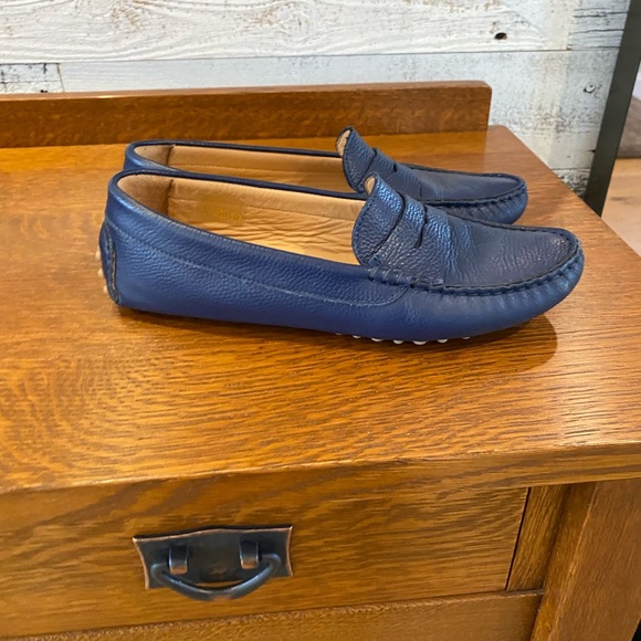 Blue M. Gemi Pastoso Driving Mocs Loafers Navy 40 fits 8.5 Perfectly!  Classic! - Picture 6 of 12